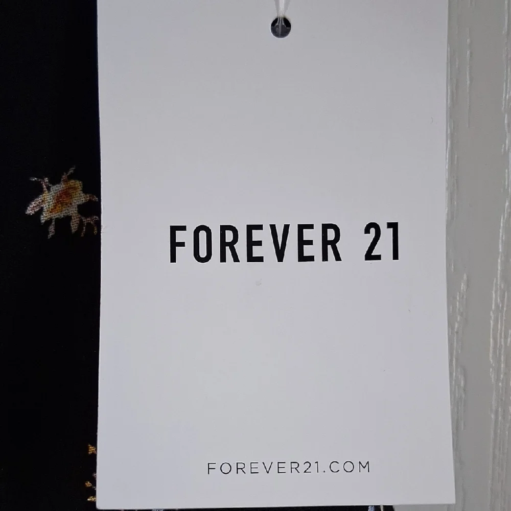 Forever 21 Black Floral Mini Skirt